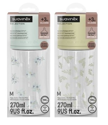 Suavinex Silicone Bottle F/M Poetry 270 ml