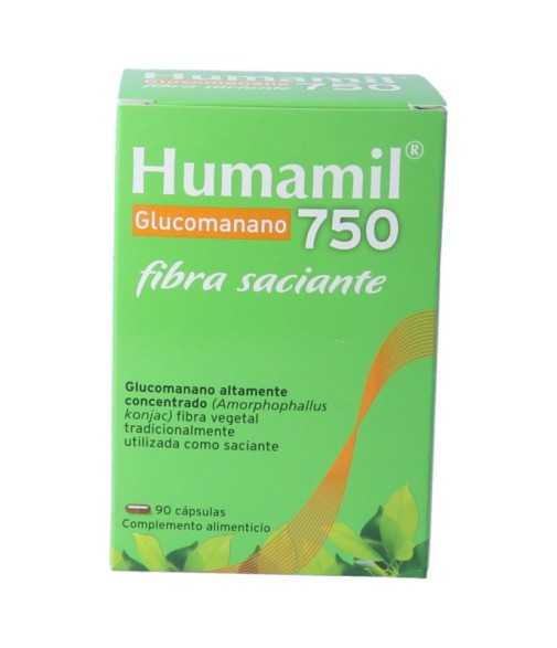 Humamil 750 mg Fibra Saciante 90 cápsulas