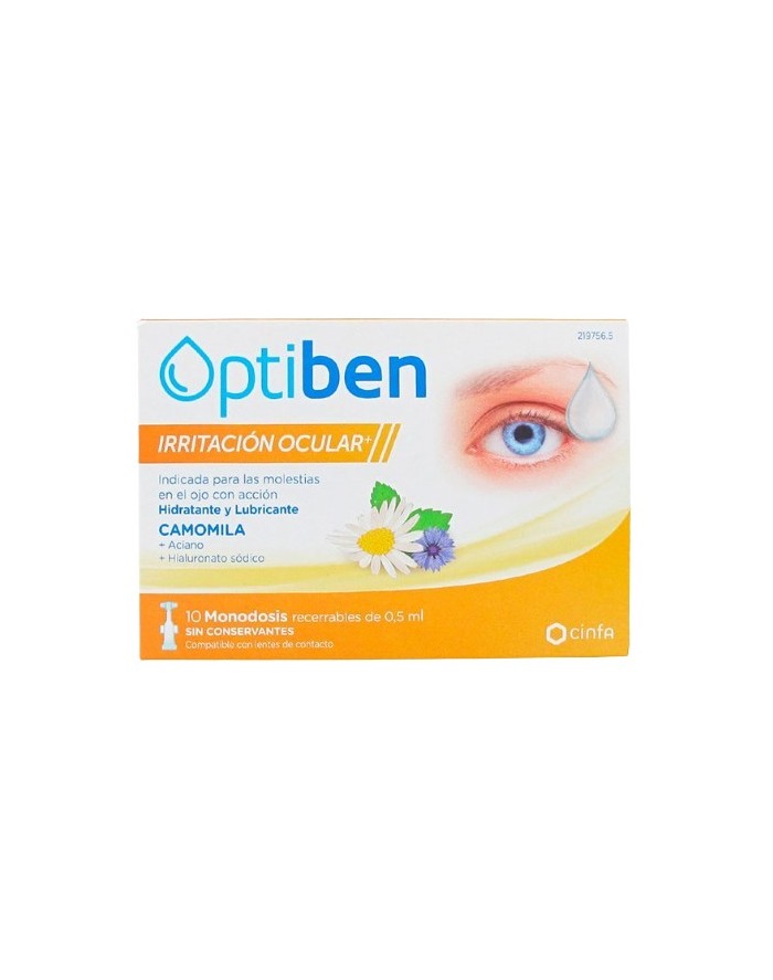 Optiben Irritación Ocular 10 und x 0,5 ml