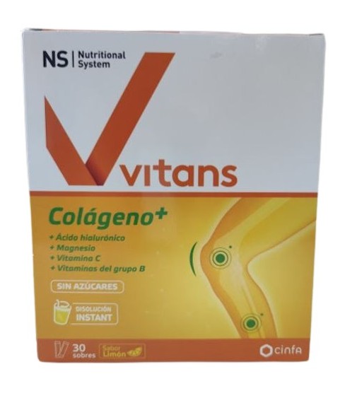 Compra NS Vitans Colágeno + 30 Sobres Sabor Limón en Farmaten
