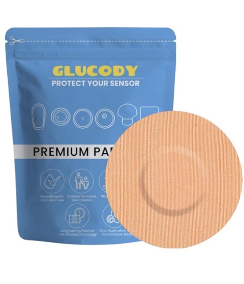 Glucody Brown Diabetes Sensor Protective Patch 10 Units