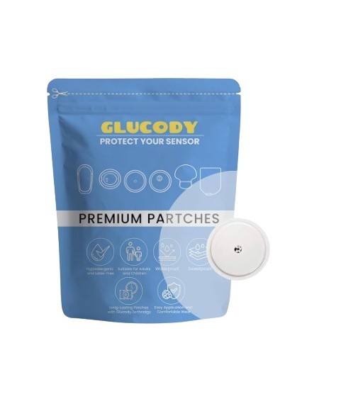 Glucody Parche Protector Sensor Diabetes Transparente 10 Unidades