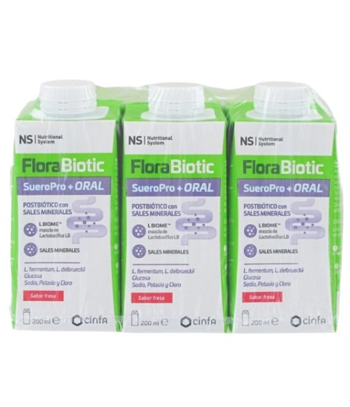 NS Florabiotics SueroPro Sabor Fresa 3x200ml