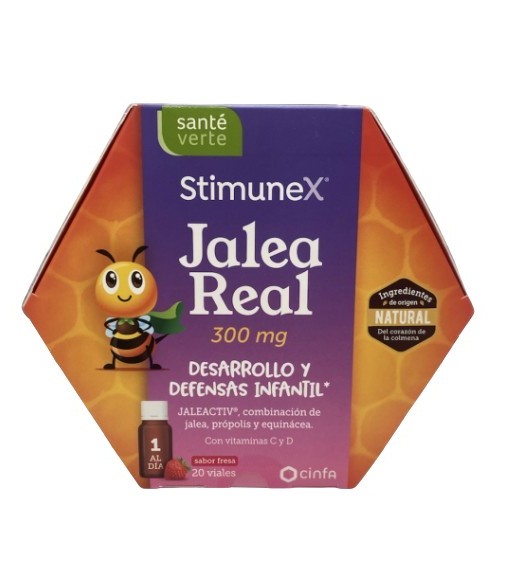 Santé Verde Royal Jelly Children's Defenses 20 Strawberry Ampoules