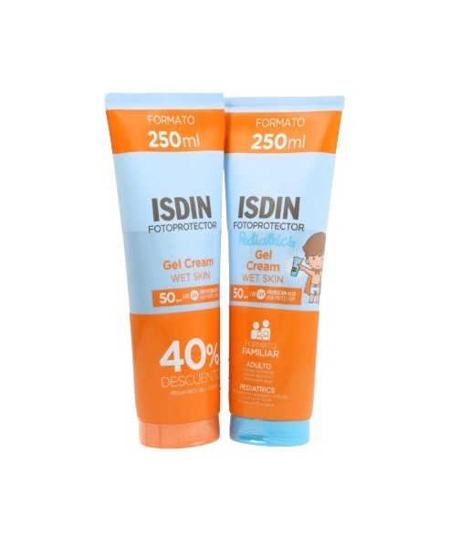 Isdin Pack Gel Cream 250 ml + Pediatric Gel Cream 250 ml