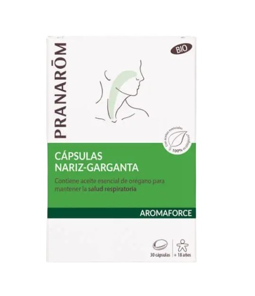 Pranarom Aromaforce Nose Throat Bio 30 capsules