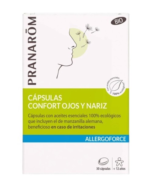 Pranarom Allergoforce Confort Ojos y Nariz 30 cápsulas
