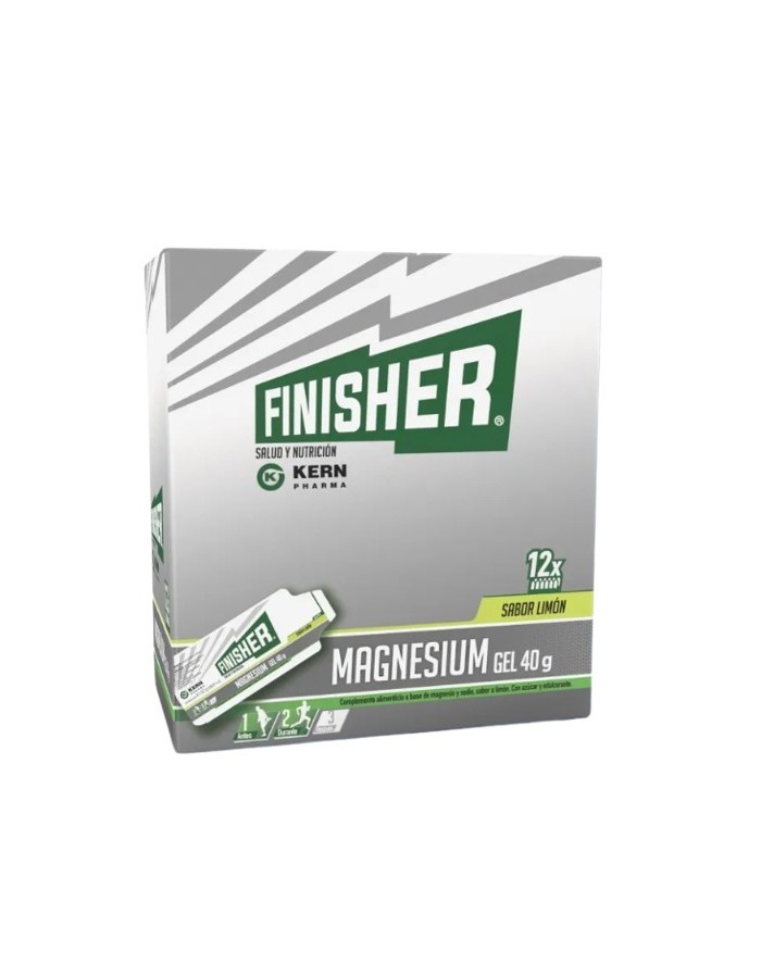 Finisher Magnesium Gel Limón 40 gramos 12 sobres