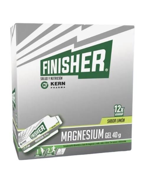 Finisher Magnesium Gel Limón 40 gramos 12 sobres