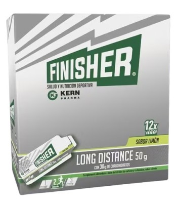 Finisher Long Distance Gel Limón 50 gramos 12 sobres