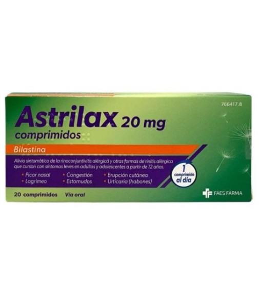 Astrilax 20 mg 20 Comprimidos