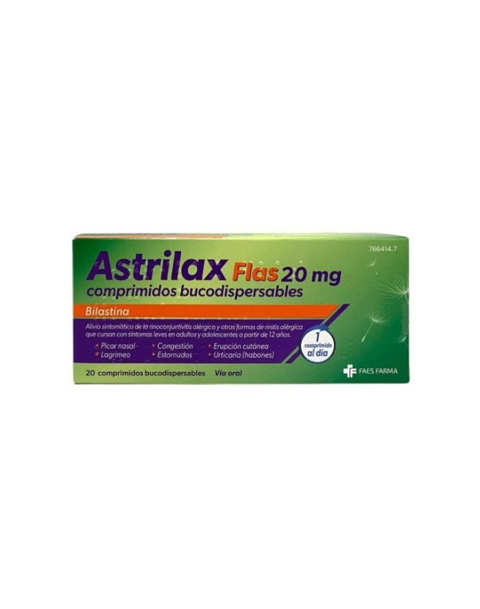 Astrilax Flas 20 mg 20 Comprimidos