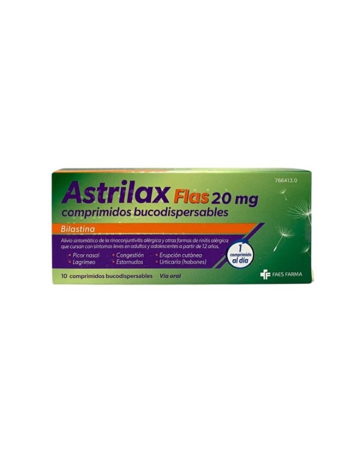 Astrilax Flas 20 mg 10 Comprimidos