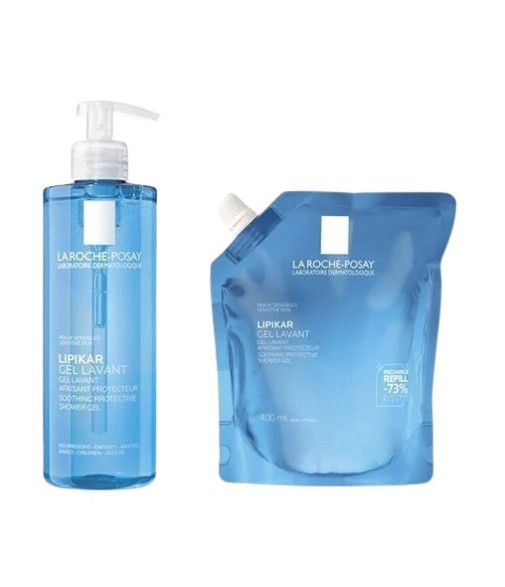 LRP Pack Lipikar Gel Lavant + Refill 400 ml