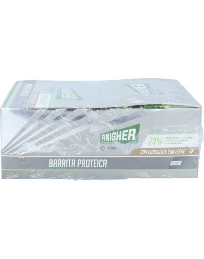 Finisher Barrita Proteica Sabor Chocolate con Leche 20 barritas 40 gramos