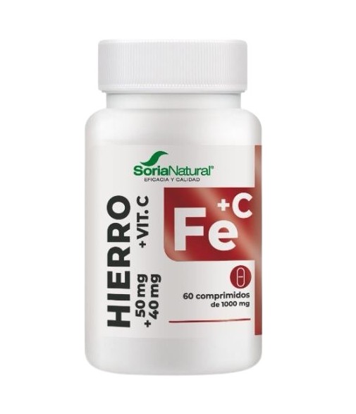 Soria Natural Hierro + Vitamina C 60 comprimidos