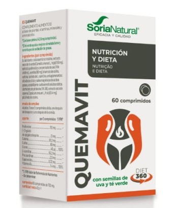 Soria Natural Quemavit 60 Tablets
