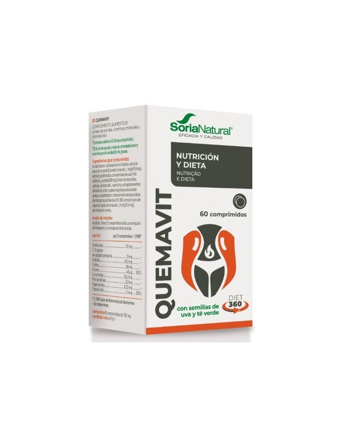 Soria Natural Quemavit 60 Tablets