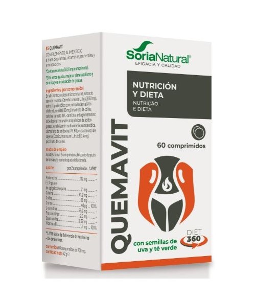 Soria Natural Quemavit 60 Tablets