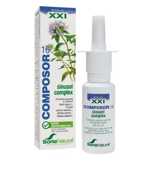 Soria Natural Sinusol Complex Composor 16 Spray 25 ml