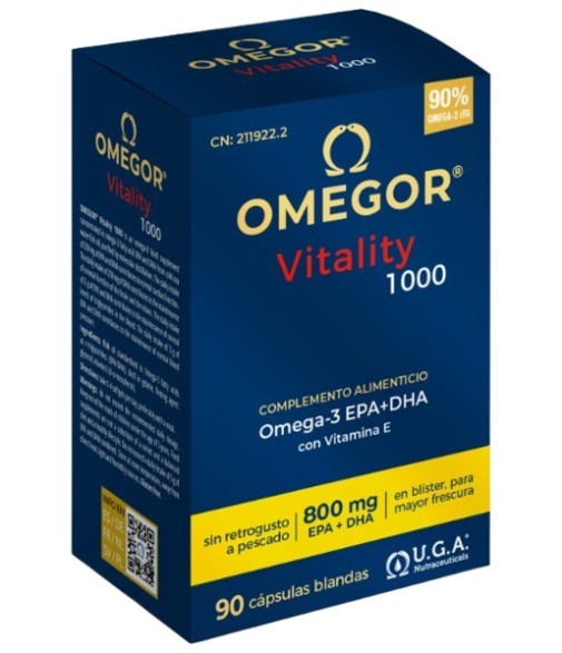 UGA Omegor Vitality 1000 90 Cápsulas