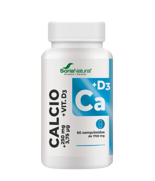 Soria Natural Calcio+D3 60 comprimidos
