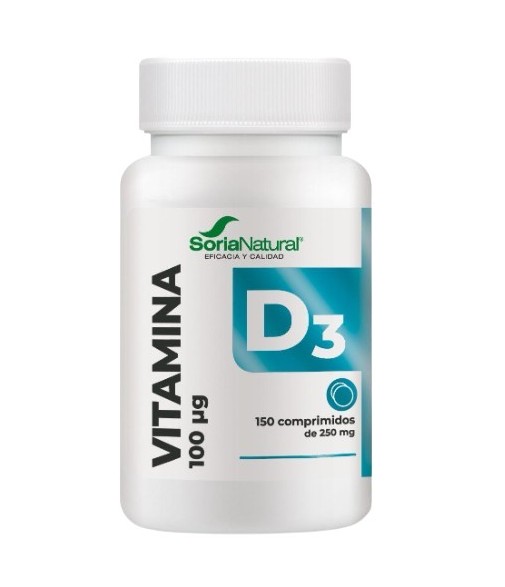 Soria Natural Vitamin D3 150 tablets