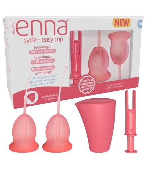 Enna Cycle-Easy Cup Talla S 2Unidades + Aplicador