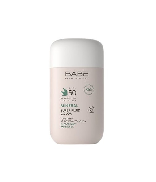 Babe Fotoprotector Mineral SPF50 Superfluid Color 50 ml