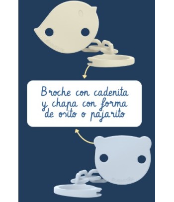 Buy Suavinex Round Prints Clip Brooch +0 Months at Farmaten