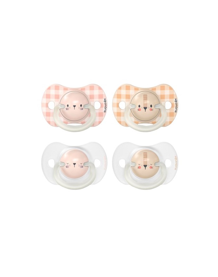 Suavinex Pacifier SX Pro Physiological Silicone Night & Day 0-6 m 2 Units