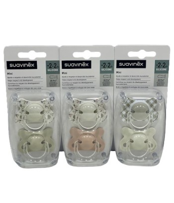 Suavinex Chupete Fisiológico Sil Pro Mini -2.2 meses 2 unidades
