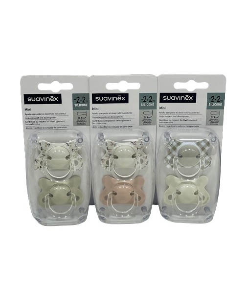 Suavinex Physiological Pacifier Sil Pro Mini - 2.2 months 2 units