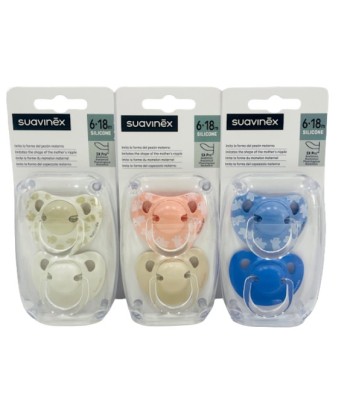 Suavinex Classic Anatomical Pacifier Sil 6-18 m 2 units