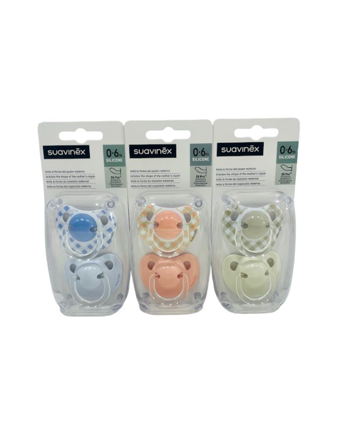 Suavinex Classic Anatomical Pacifier Sil 0-6 m 2 units