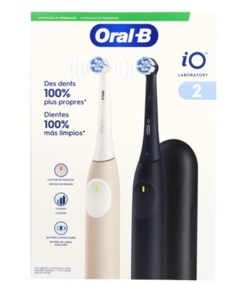 Oral B Electric Toothbrush IO2 Duplo Black and Pink