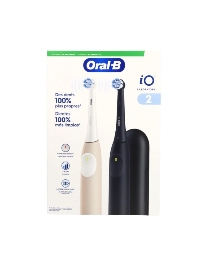 Oral B Cepillo Eléctrico IO2 Duplo Negro y Rosa