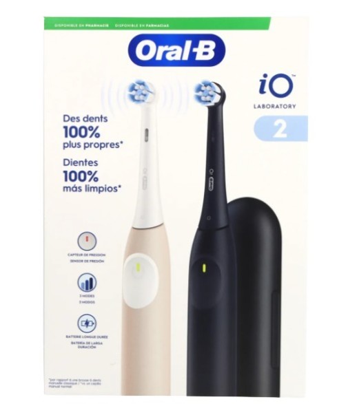 Oral B Cepillo Eléctrico IO2 Duplo Negro y Rosa