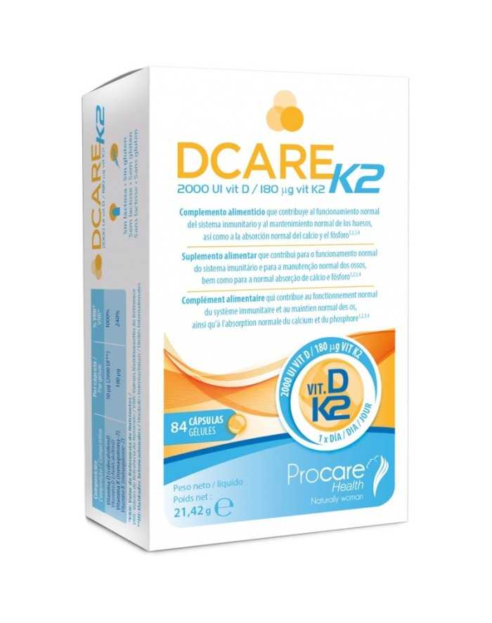 DCare K2 2000 IU Vitamin D3 84 capsules