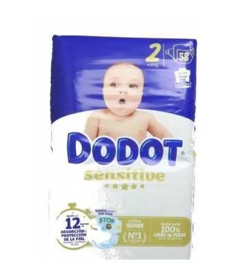 Pañal Dodot Sensitive T2 4-8 kg 58 uds