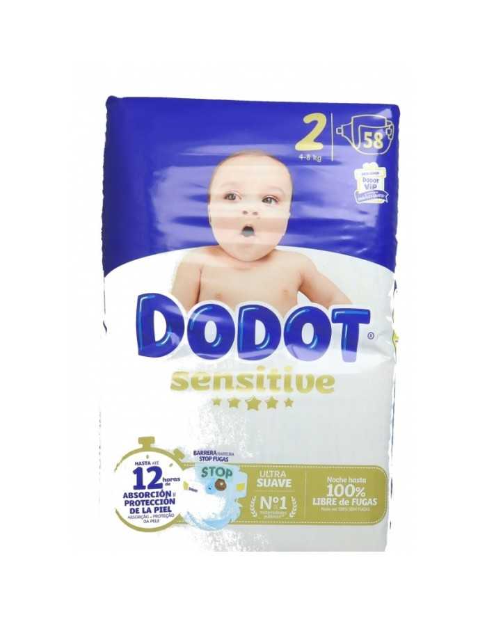 Pañal Dodot Sensitive T2 4-8 kg 58 uds