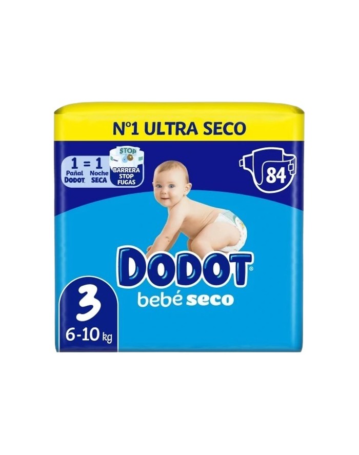 Pañal Dodot Bebé Seco T3 6-10 kg 84 uds