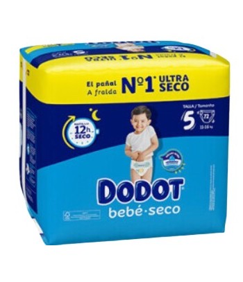 Pañal Dodot Bebé Seco T5 11-16 kg 72 uds
