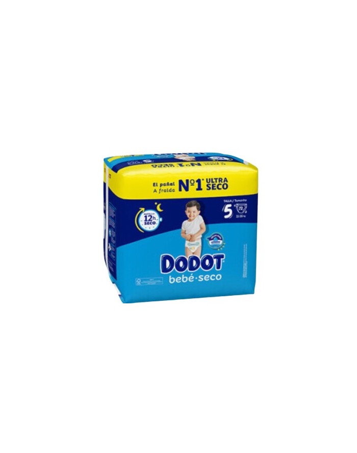 Pañal Dodot Bebé Seco T5 11-16 kg 72 uds