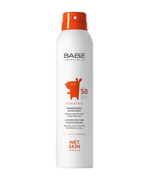 Babe Pediatrics Transparent Wet Skin Photoprotector SPF50 Spray 200 ml