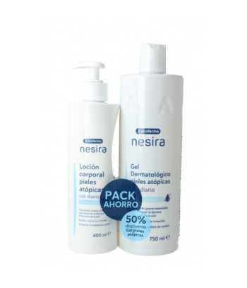 Nesira Pack Piel Atópica Gel 750 ml+ Loción 400 ml