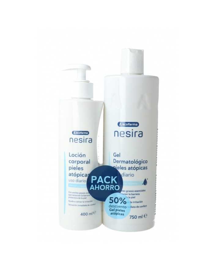 Nesira Pack Piel Atópica Gel 750 ml+ Loción 400 ml