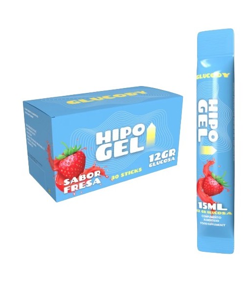 Glucody Gel Glucosa 12 gr 30 Sticks Fresa