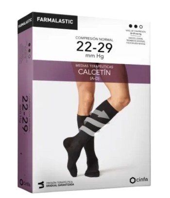 Farmalastic Normal Compression Sock Black Color Large Size