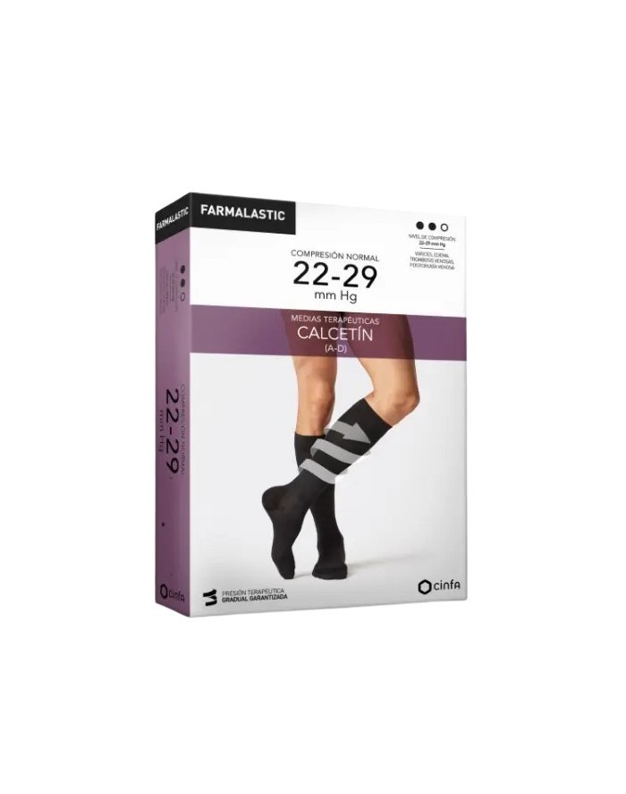Farmalastic Normal Compression Sock Black Color Large Size